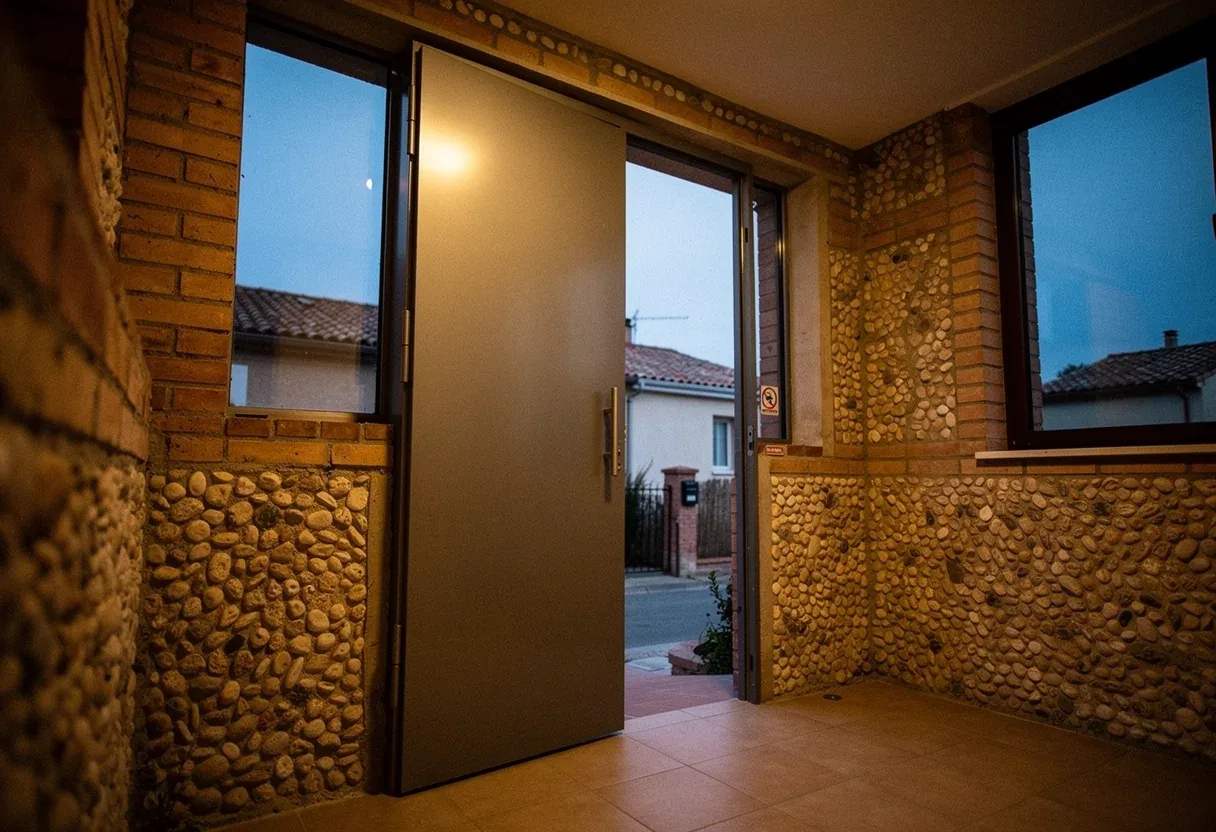Porte blindée posée dans un immeuble à Saint-Laurent-de-la-Salanque